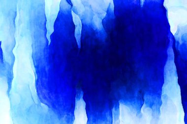 Soyut suluboya sanat eserleri. Fırça boyalı dijital resim. Renkli yaratıcı suluboya çizimi.