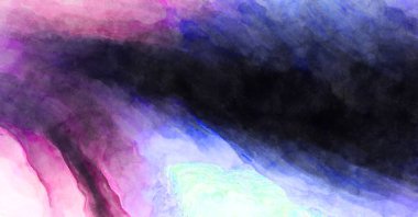 Soyut suluboya sanat eserleri. Fırça boyalı dijital resim. Renkli yaratıcı suluboya çizimi.