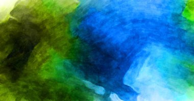 Soyut suluboya sanat eserleri. Fırça boyalı dijital resim. Renkli yaratıcı suluboya çizimi.