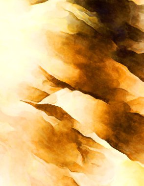 Soyut suluboya sanat eserleri. Fırça boyalı dijital resim. Renkli yaratıcı suluboya çizimi.