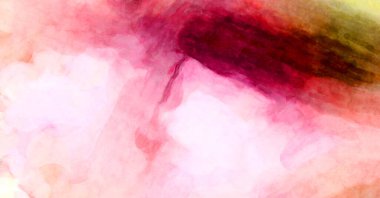 Soyut suluboya sanat eserleri. Fırça boyalı dijital resim. Renkli yaratıcı suluboya çizimi.