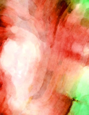 Soyut suluboya sanat eserleri. Fırça boyalı dijital resim. Renkli yaratıcı suluboya çizimi.