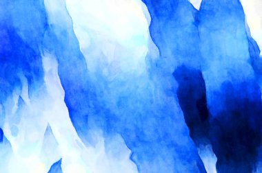 Soyut suluboya sanat eserleri. Fırça boyalı dijital resim. Renkli yaratıcı suluboya çizimi.