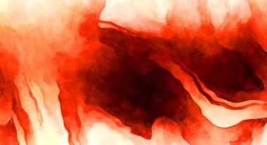 Soyut suluboya sanat eserleri. Fırça boyalı dijital resim. Renkli yaratıcı suluboya çizimi.