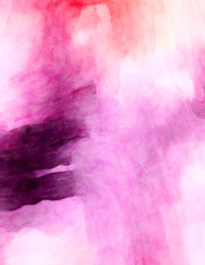 Soyut suluboya sanat eserleri. Fırça boyalı dijital resim. Renkli yaratıcı suluboya çizimi.