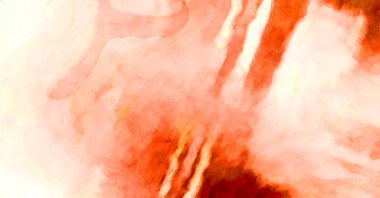 Soyut suluboya sanat eserleri. Fırça boyalı dijital resim. Renkli yaratıcı suluboya çizimi.