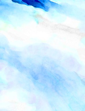 Soyut suluboya sanat eserleri. Fırça boyalı dijital resim. Renkli yaratıcı suluboya çizimi.