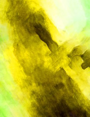 Soyut suluboya sanat eserleri. Fırça boyalı dijital resim. Renkli yaratıcı suluboya çizimi.