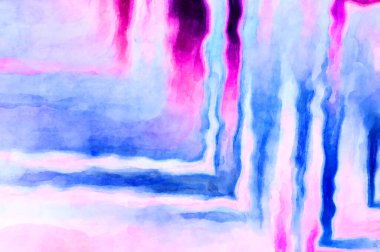 Soyut suluboya sanat eserleri. Fırça boyalı dijital resim. Renkli yaratıcı suluboya çizimi.