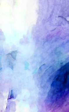 Soyut suluboya sanat eserleri. Fırça boyalı dijital resim. Renkli yaratıcı suluboya çizimi.