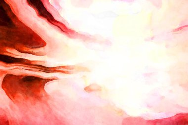 Soyut suluboya sanat eserleri. Fırça boyalı dijital resim. Renkli yaratıcı suluboya çizimi.