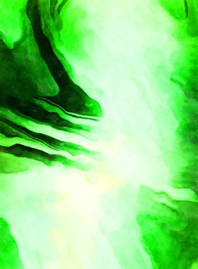 Soyut suluboya sanat eserleri. Fırça boyalı dijital resim. Renkli yaratıcı suluboya çizimi.