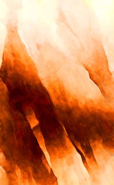 Soyut suluboya sanat eserleri. Fırça boyalı dijital resim. Renkli yaratıcı suluboya çizimi.