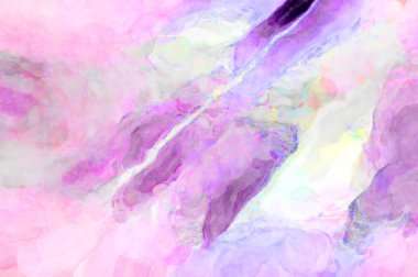 Soyut suluboya sanat eserleri. Fırça boyalı dijital resim. Renkli yaratıcı suluboya çizimi.