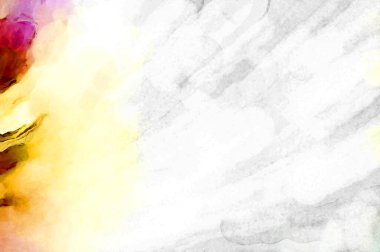 Soyut suluboya sanat eserleri. Fırça boyalı dijital resim. Renkli yaratıcı suluboya çizimi.