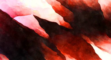 Soyut suluboya sanat eserleri. Fırça boyalı dijital resim. Renkli yaratıcı suluboya çizimi.