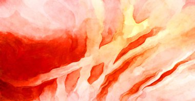 Soyut suluboya sanat eserleri. Fırça boyalı dijital resim. Renkli yaratıcı suluboya çizimi.