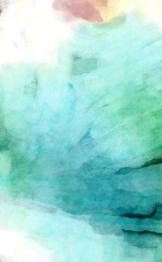 Soyut suluboya sanat eserleri. Fırça boyalı dijital resim. Renkli yaratıcı suluboya çizimi.