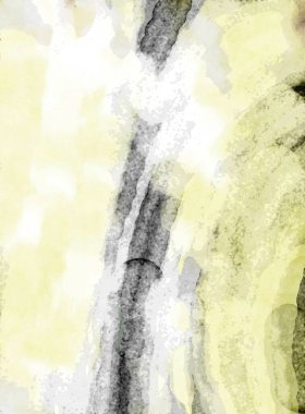 Soyut suluboya sanat eserleri. Fırça boyalı dijital resim. Renkli yaratıcı suluboya çizimi.