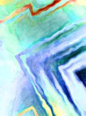 Soyut suluboya sanat eserleri. Fırça boyalı dijital resim. Renkli yaratıcı suluboya çizimi.