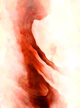 Soyut suluboya sanat eserleri. Fırça boyalı dijital resim. Renkli yaratıcı suluboya çizimi.