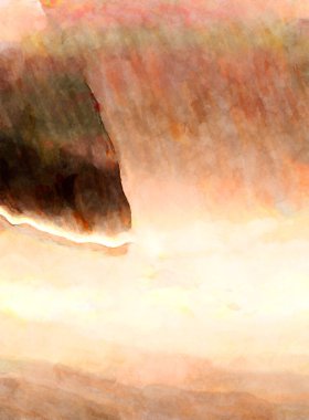 Soyut suluboya sanat eserleri. Fırça boyalı dijital resim. Renkli yaratıcı suluboya çizimi.