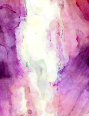 Soyut suluboya sanat eserleri. Fırça boyalı dijital resim. Renkli yaratıcı suluboya çizimi.