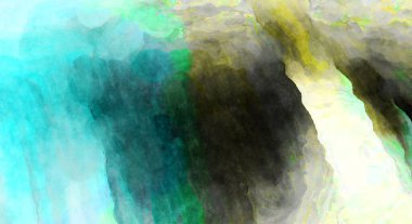 Soyut suluboya sanat eserleri. Fırça boyalı dijital resim. Renkli yaratıcı suluboya çizimi.