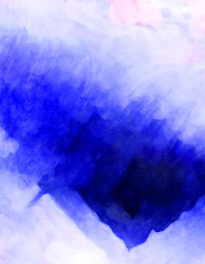 Soyut suluboya sanat eserleri. Fırça boyalı dijital resim. Renkli yaratıcı suluboya çizimi.