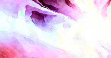 Soyut suluboya sanat eserleri. Fırça boyalı dijital resim. Renkli yaratıcı suluboya çizimi.