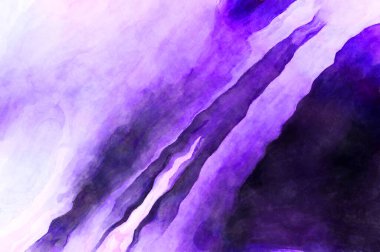 Soyut suluboya sanat eserleri. Fırça boyalı dijital resim. Renkli yaratıcı suluboya çizimi.