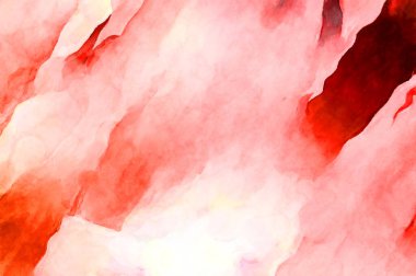 Soyut suluboya sanat eserleri. Fırça boyalı dijital resim. Renkli yaratıcı suluboya çizimi.