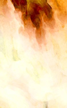 Soyut suluboya sanat eserleri. Fırça boyalı dijital resim. Renkli yaratıcı suluboya çizimi.