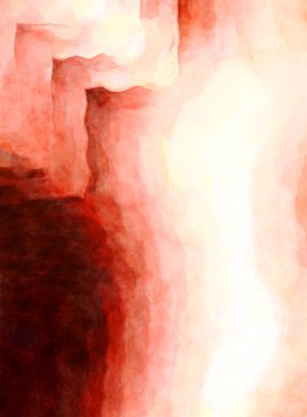 Soyut suluboya sanat eserleri. Fırça boyalı dijital resim. Renkli yaratıcı suluboya çizimi.