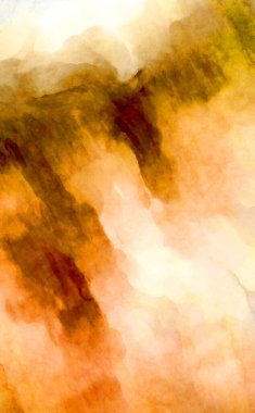 Soyut suluboya sanat eserleri. Fırça boyalı dijital resim. Renkli yaratıcı suluboya çizimi.