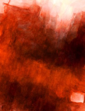 Soyut suluboya sanat eserleri. Fırça boyalı dijital resim. Renkli yaratıcı suluboya çizimi.