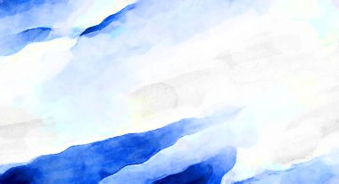 Soyut suluboya sanat eserleri. Fırça boyalı dijital resim. Renkli yaratıcı suluboya çizimi.