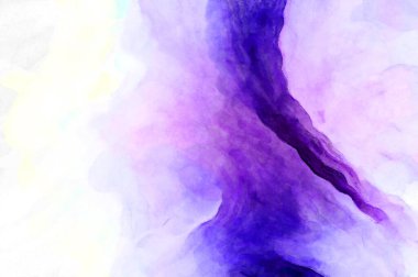 Soyut suluboya sanat eserleri. Fırça boyalı dijital resim. Renkli yaratıcı suluboya çizimi.