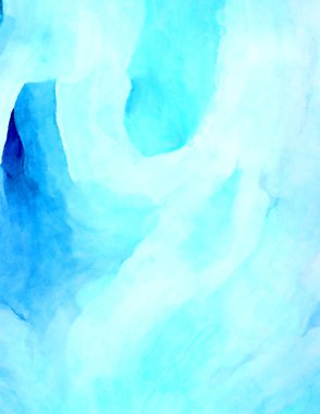 Soyut suluboya sanat eserleri. Fırça boyalı dijital resim. Renkli yaratıcı suluboya çizimi.