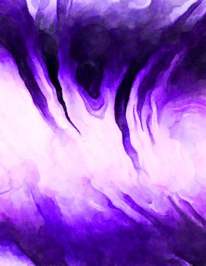 Soyut suluboya sanat eserleri. Fırça boyalı dijital resim. Renkli yaratıcı suluboya çizimi.