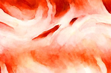 Soyut suluboya sanat eserleri. Fırça boyalı dijital resim. Renkli yaratıcı suluboya çizimi.