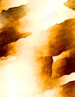 Soyut suluboya sanat eserleri. Fırça boyalı dijital resim. Renkli yaratıcı suluboya çizimi.