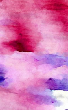 Soyut suluboya sanat eserleri. Fırça boyalı dijital resim. Renkli yaratıcı suluboya çizimi.