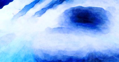 Soyut suluboya sanat eserleri. Fırça boyalı dijital resim. Renkli yaratıcı suluboya çizimi.