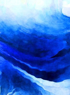 Soyut suluboya sanat eserleri. Fırça boyalı dijital resim. Renkli yaratıcı suluboya çizimi.