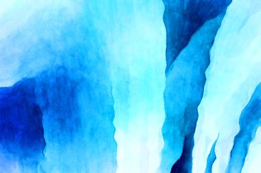 Soyut suluboya sanat eserleri. Fırça boyalı dijital resim. Renkli yaratıcı suluboya çizimi.