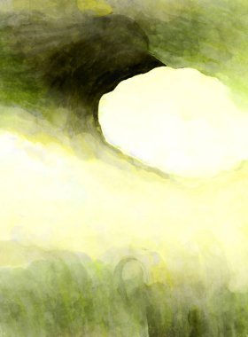 Soyut suluboya sanat eserleri. Fırça boyalı dijital resim. Renkli yaratıcı suluboya çizimi.