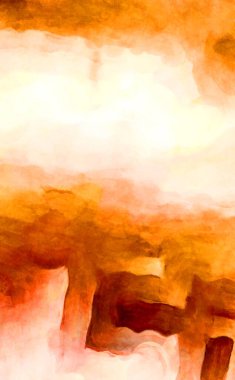 Soyut suluboya sanat eserleri. Fırça boyalı dijital resim. Renkli yaratıcı suluboya çizimi.