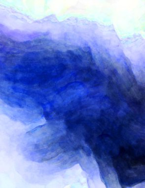 Soyut suluboya sanat eserleri. Fırça boyalı dijital resim. Renkli yaratıcı suluboya çizimi.