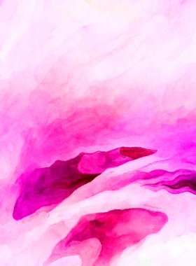 Soyut suluboya sanat eserleri. Fırça boyalı dijital resim. Renkli yaratıcı suluboya çizimi.